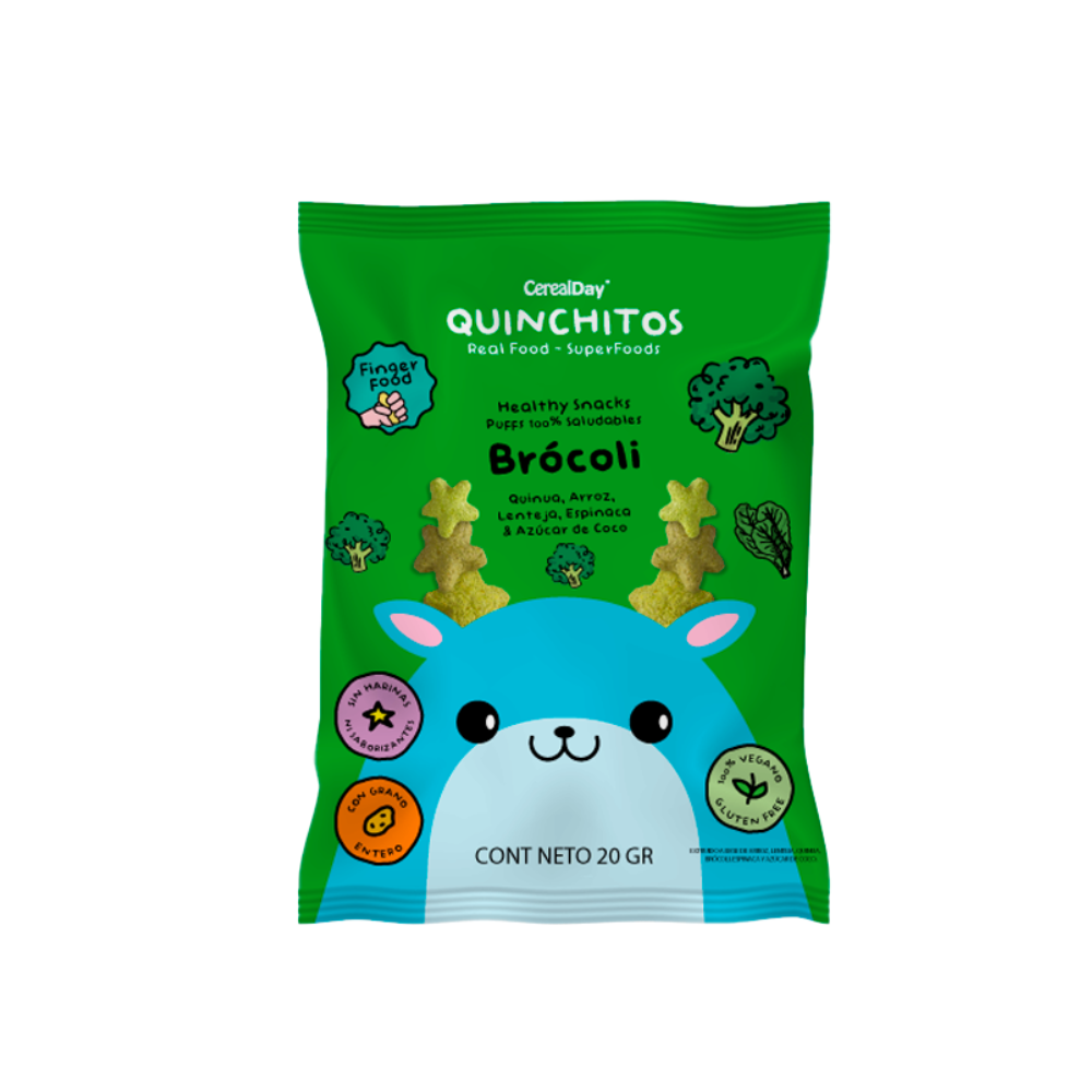 QUINCHIITOS PUFFS BROCOLI Y ESPINACA 20 M