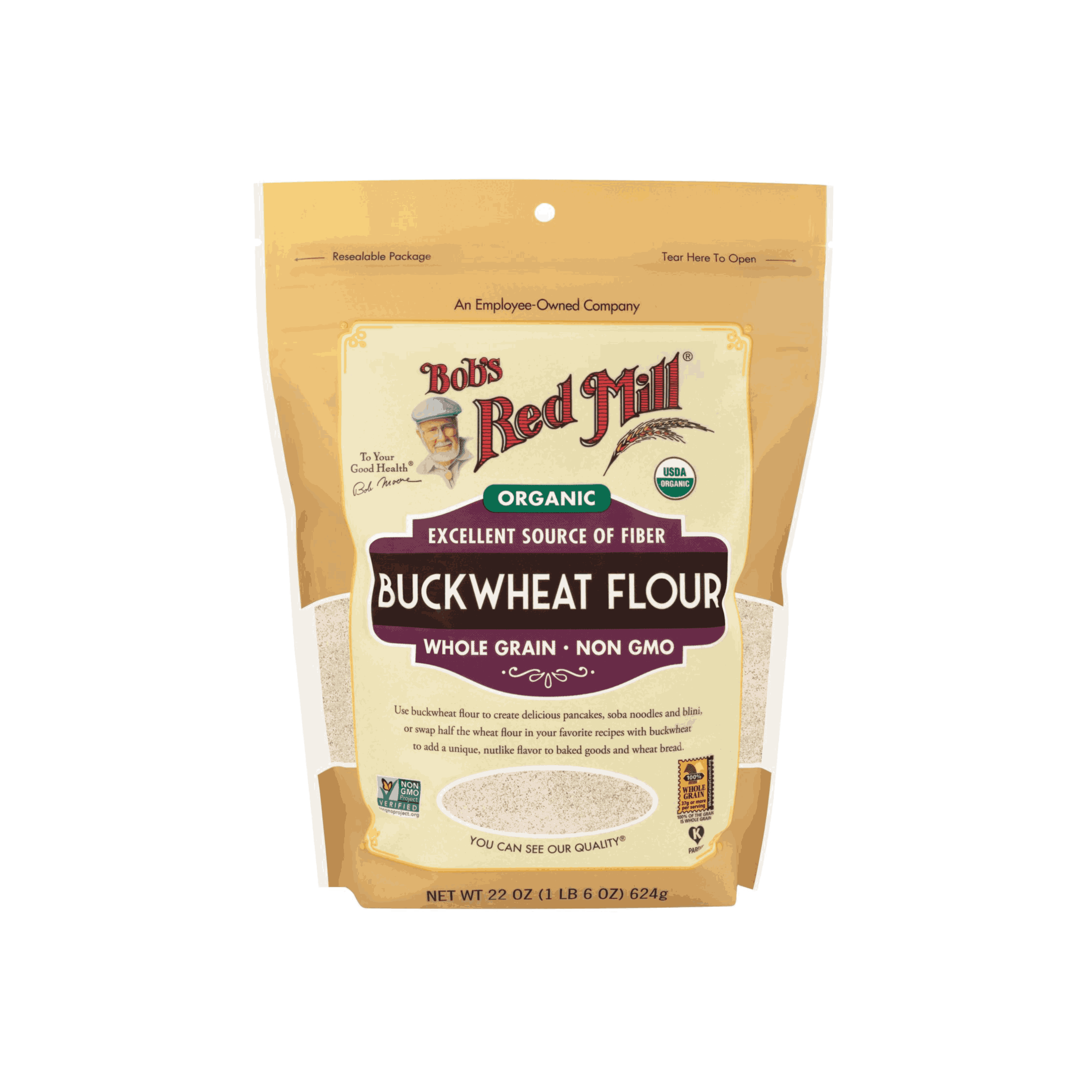 BUCKWHEAT FLOUR BOB'S RED MILL 624G