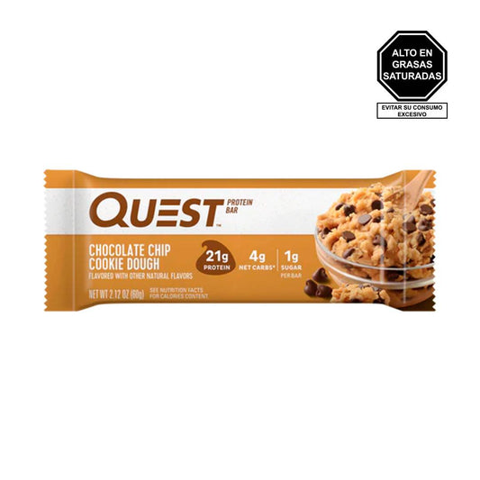 QUEST PROTEIN BAR CHOCOLATE CHIP / COOKIE DOUGH 60 GR - QUEST