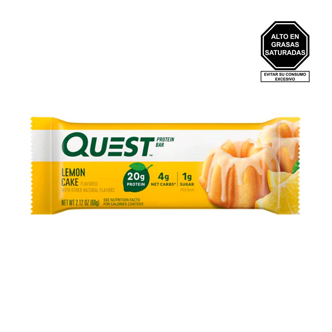 BARRA DE PROTEINA 60G LEMON CAKE - QUEST