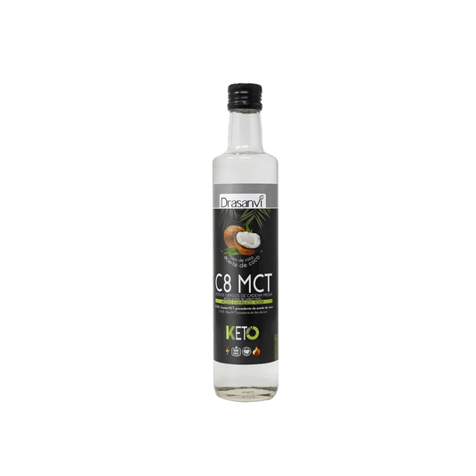 C8 MCT 100% ACEITE DE COCO BOTELLA 500 ML DRASANVI