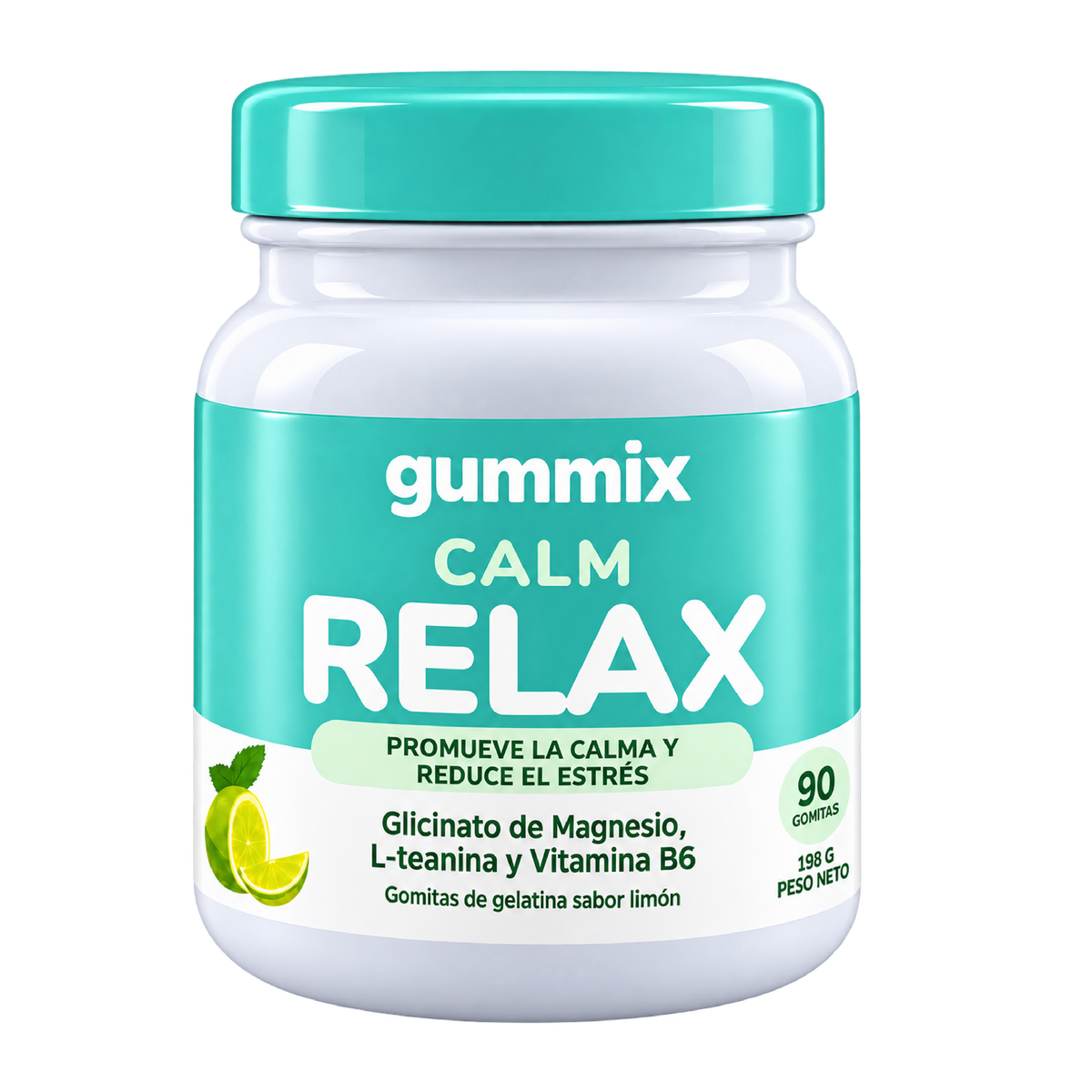 RELAX SABOR LIMON FRASCO 90GOMITAS-GUMMIX