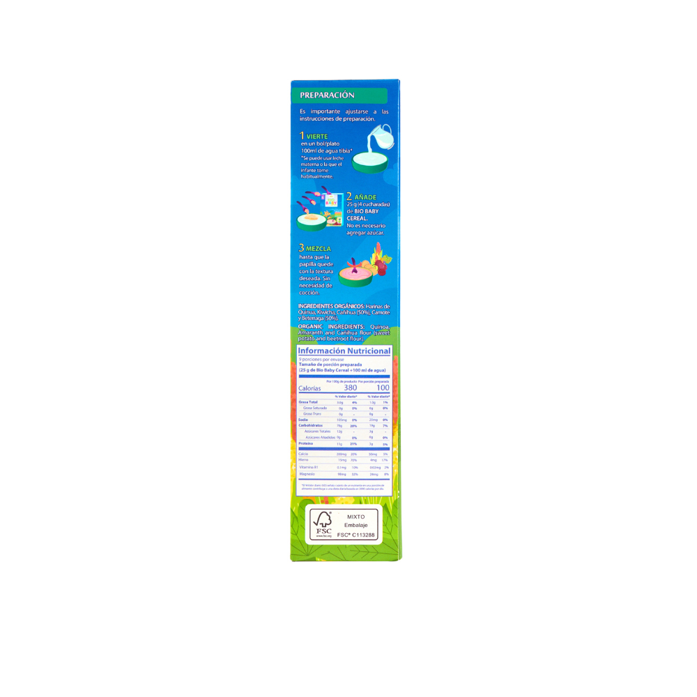 Bio Baby Cereal Orgánico Beterraga y Camote-FAMILY GRAIN LOVE