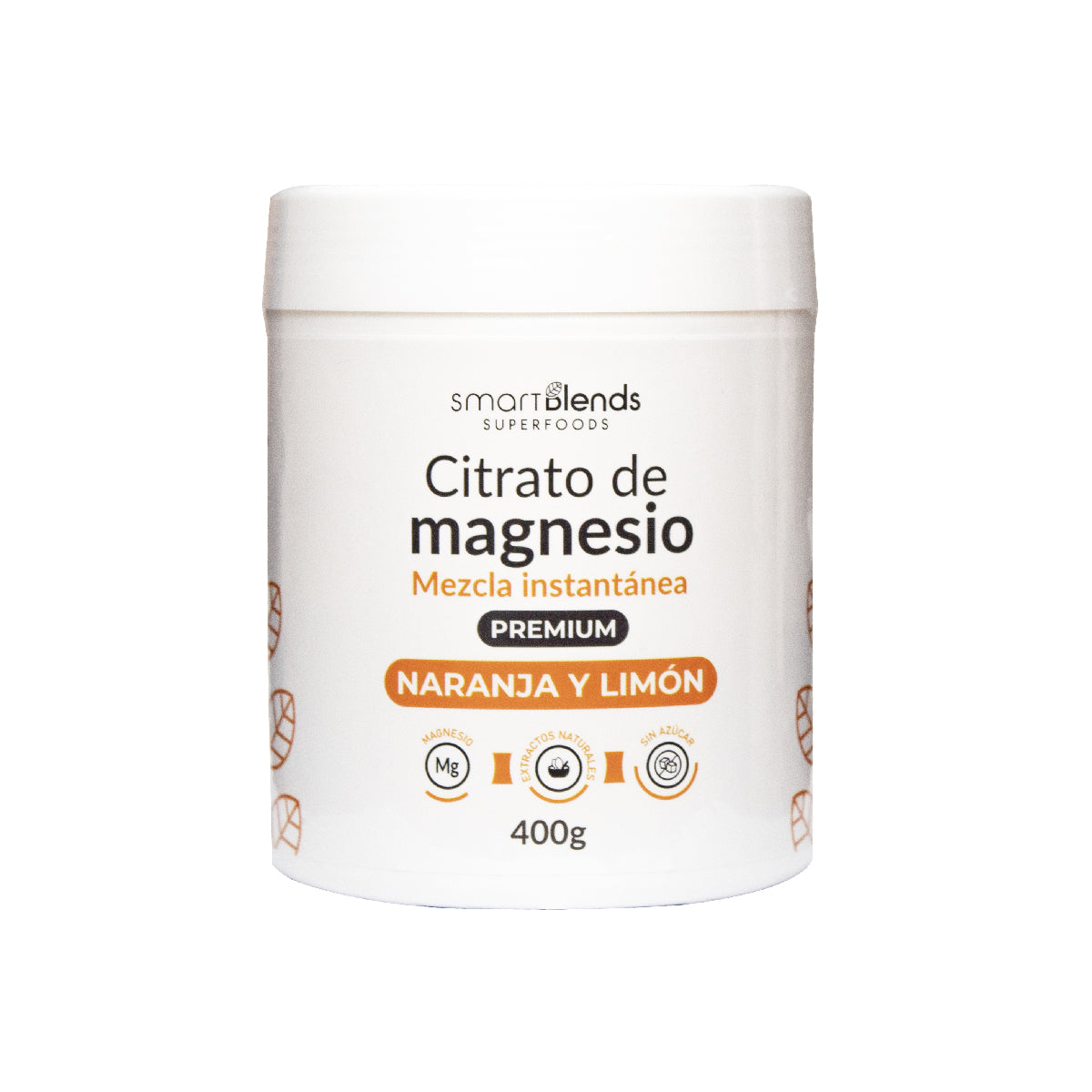 CITRATO DE MAGNESIO PREMIUM NARANJA Y LIMÓN 400 GR - SMART BLENDS