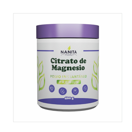 CITRATO DE MAGNESIO PREMIUM 400GR NANITA FOODS
