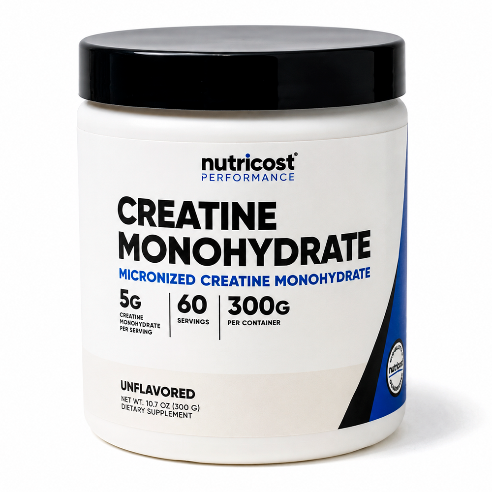 CREATINA MONOHYDRATADA POWDER UNFLAVORED 300 G -NUTRICOST
