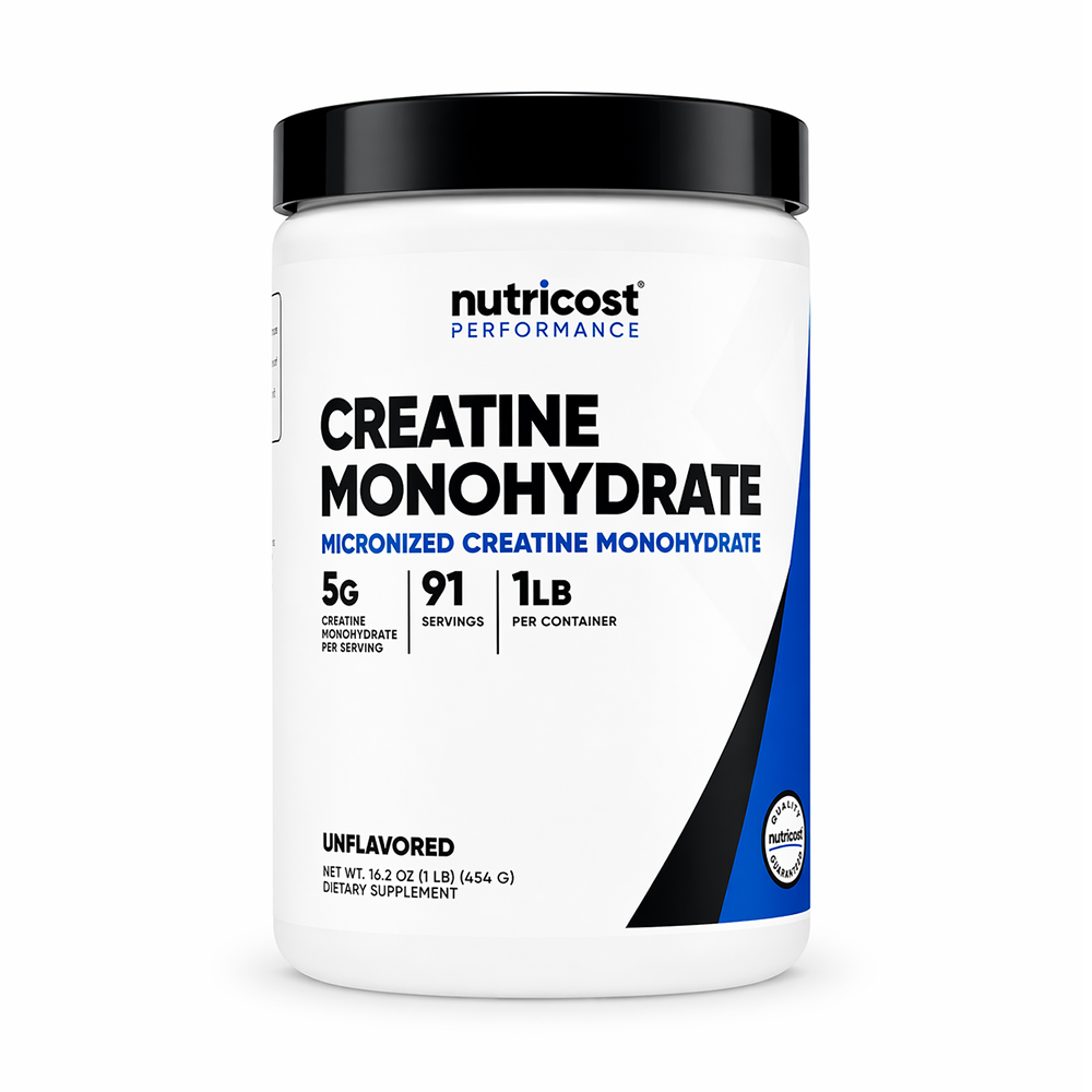 CREATINE MONOHYDRATE POWDER UNFLAVORED 1LB-NUTRICOST