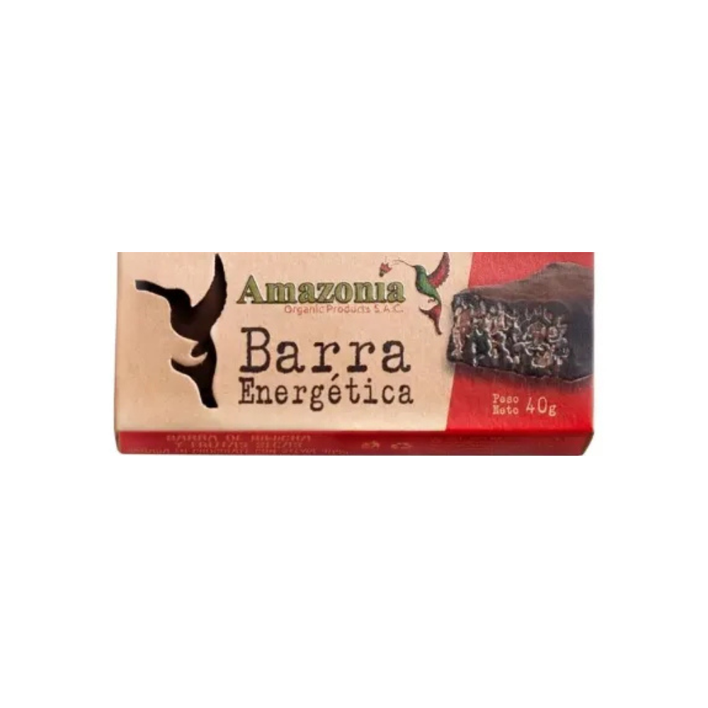 BARRA DE KIWICHA CHOCO STEVIA  40 GR -AMAZONIA