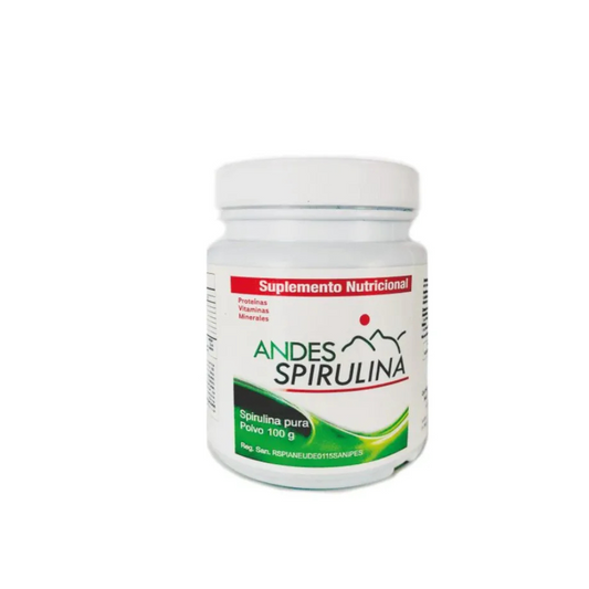 Spirulina En Polvo Andes 100g 100% Natural