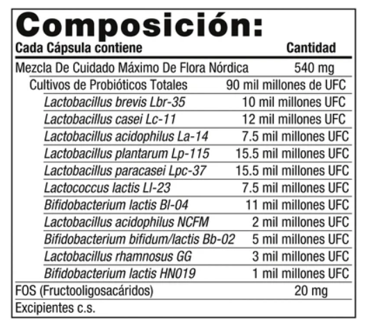FLORA PROBIOTICA MAXIMUM CARE - NORDIC NATURALS