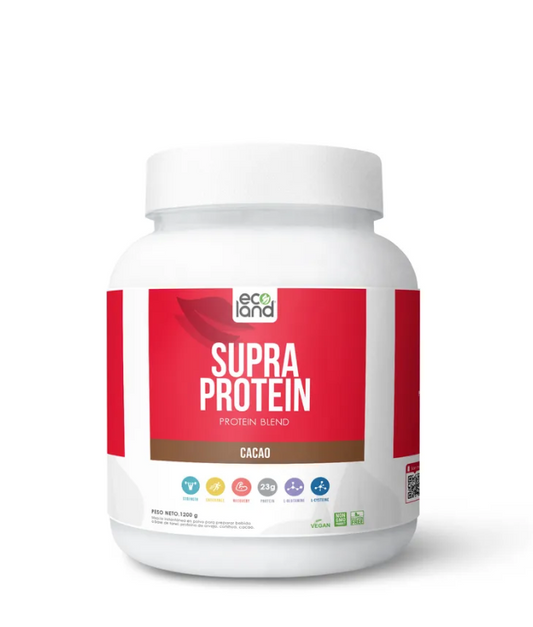 SUPRA PROTEIN 1200GR SABOR CACAO ECOLAND