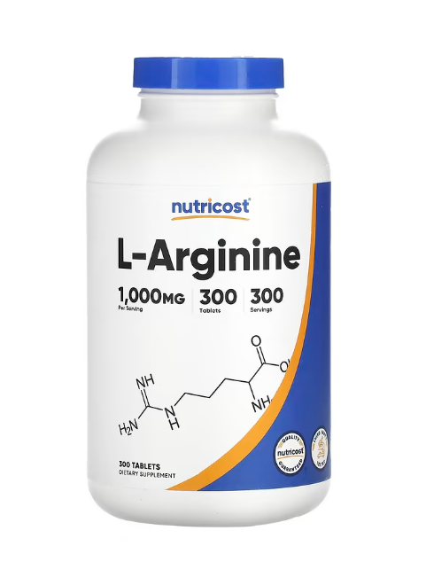 L-ARGININE 1000MG 300TAB NUTRICOST