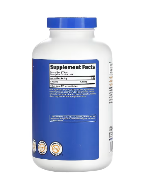 L-ARGININE 1000MG 300TAB NUTRICOST