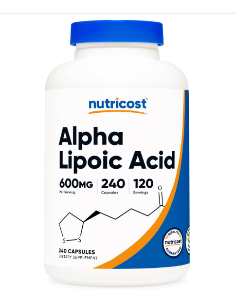 ACIDO ALPHA LIPOICO 600MG 240TABS NUTRICOST