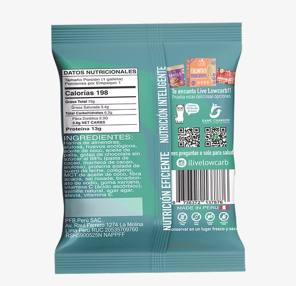 THE PROTEIN COOKIE CHOCO CHIP 58GR - LIVE