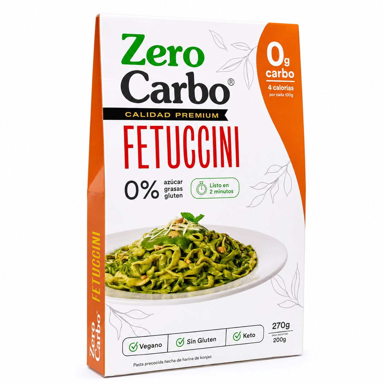 FETUCCINI PASTA CAJA 270GR. - ZERO CARBO