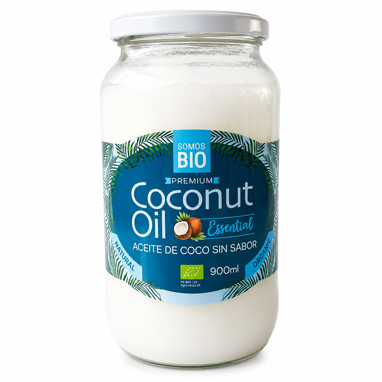 ACEITE DE COCO SIN SABOR 900ML - SOMOS BIO