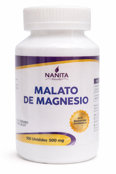 MALATO DE MAGNESIO 500MG NANITA FOODS