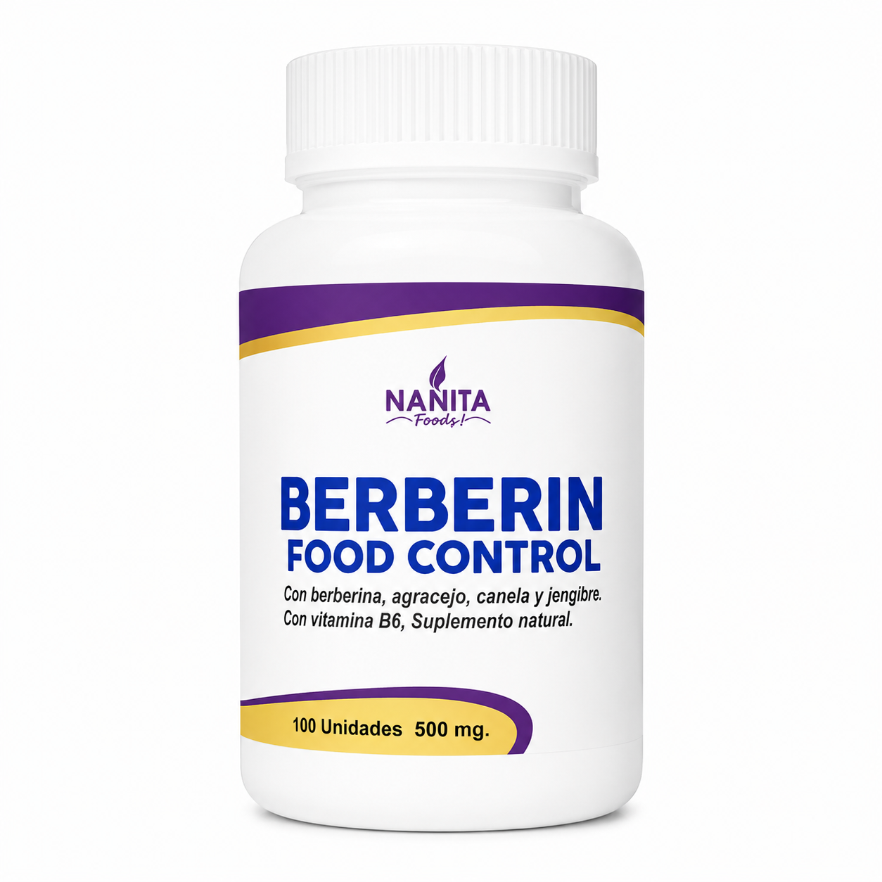 BERBERINA FOOD CONTROL 100 CAP NANITA FOODS