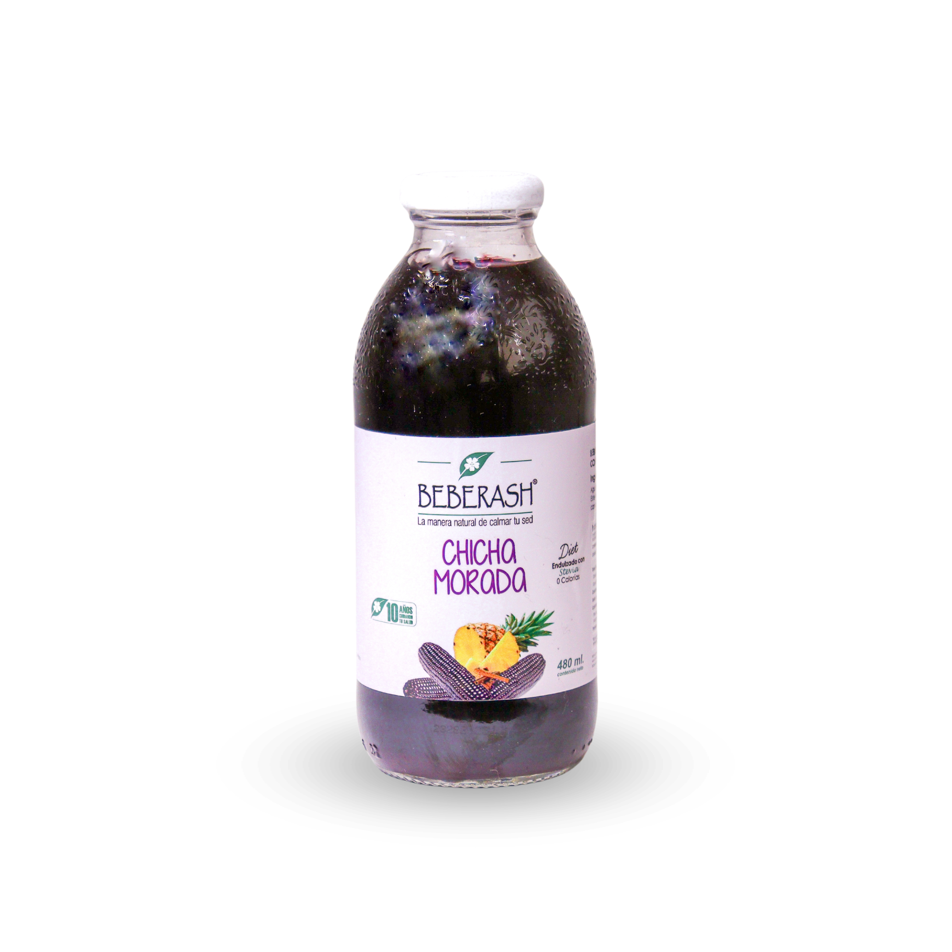 BEBIDA DE CHICHA MORADA0 BEBERASH 480ML