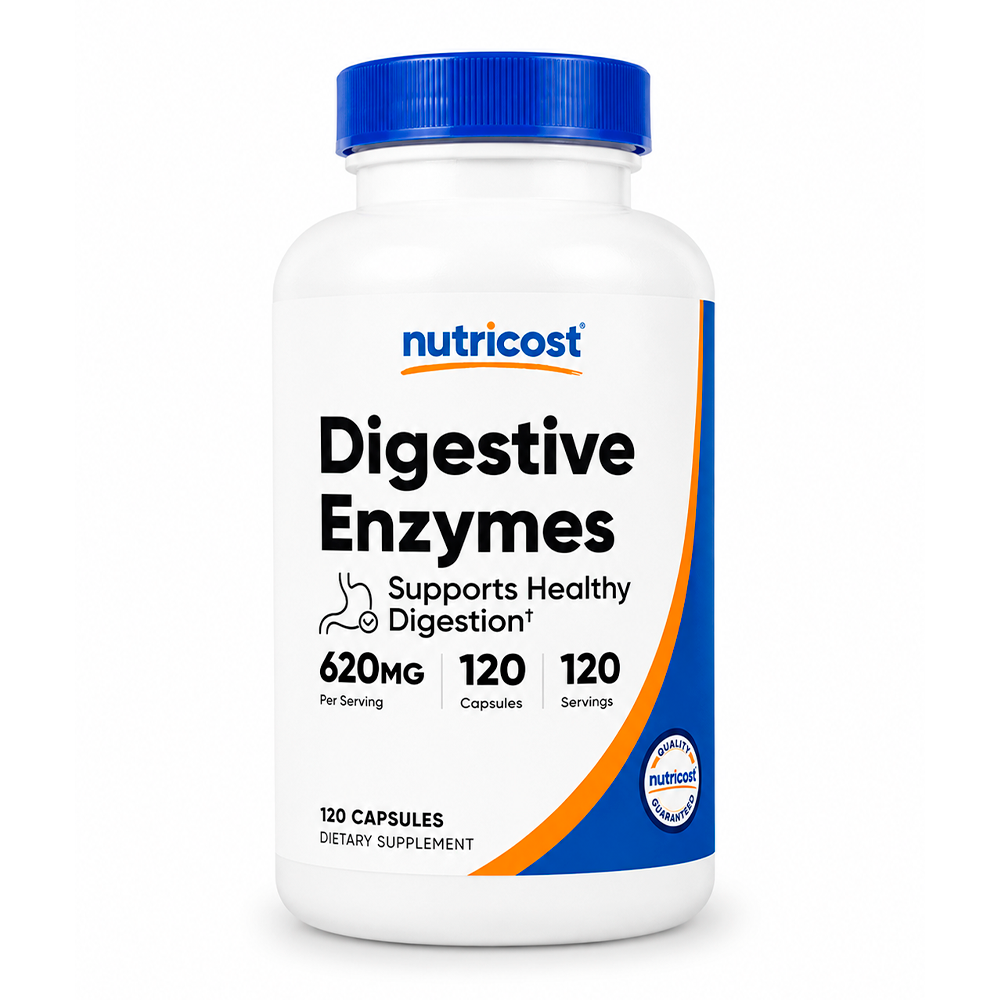 DIGESTIVE ENZYME COMPLEX  CAPSULES (620 MG) (120 CAPSULES) NUTRICOST