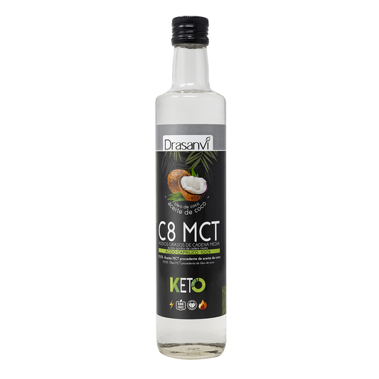 ACEITE PURO DE COCO MCT C8 500ml DRASANVI