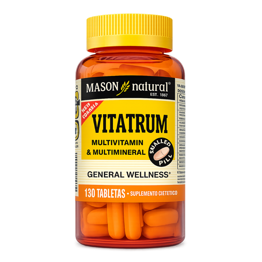 MULTIVITAMINICO VITATRUM 130 TABLETAS - MASON NATURAL