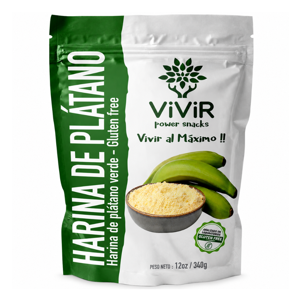 HARINA DE PLATANO VERDE 340 GR - VIVIR