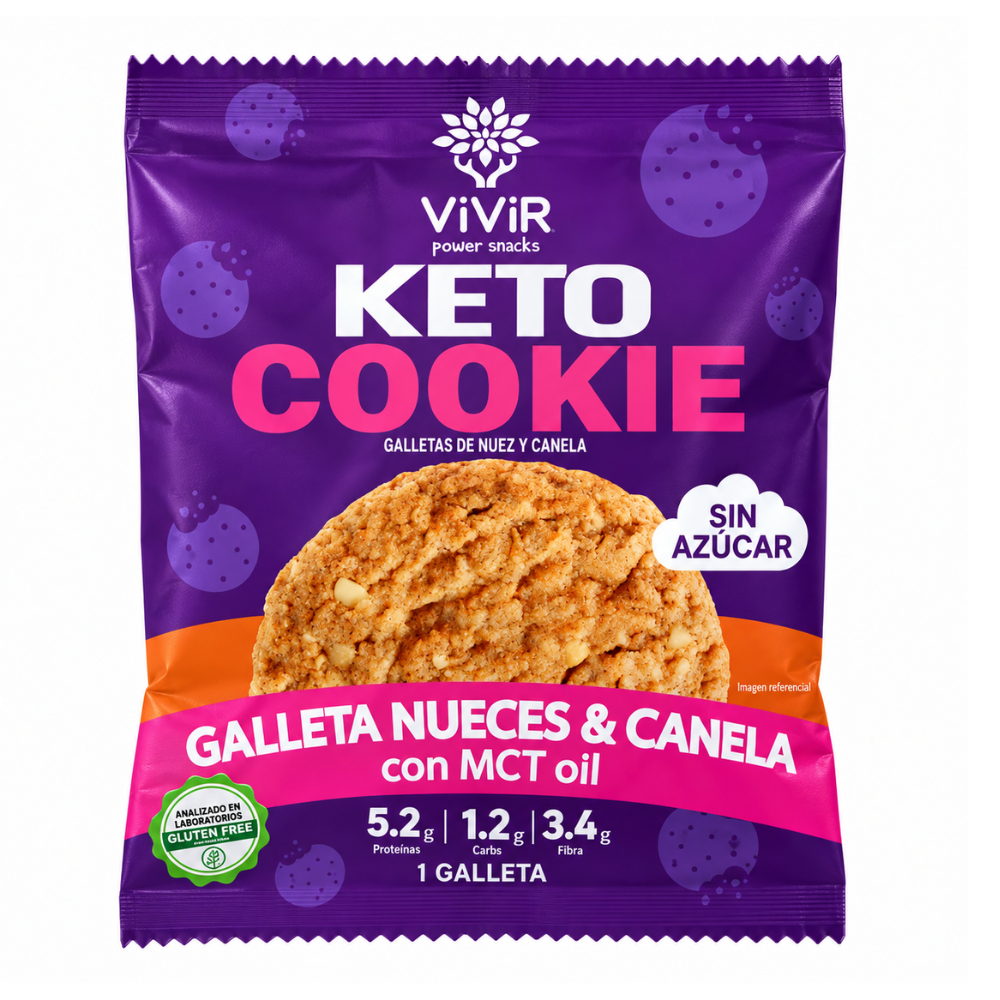 GALLETA KETO CANELA NUEZ 1UND - VIVIR