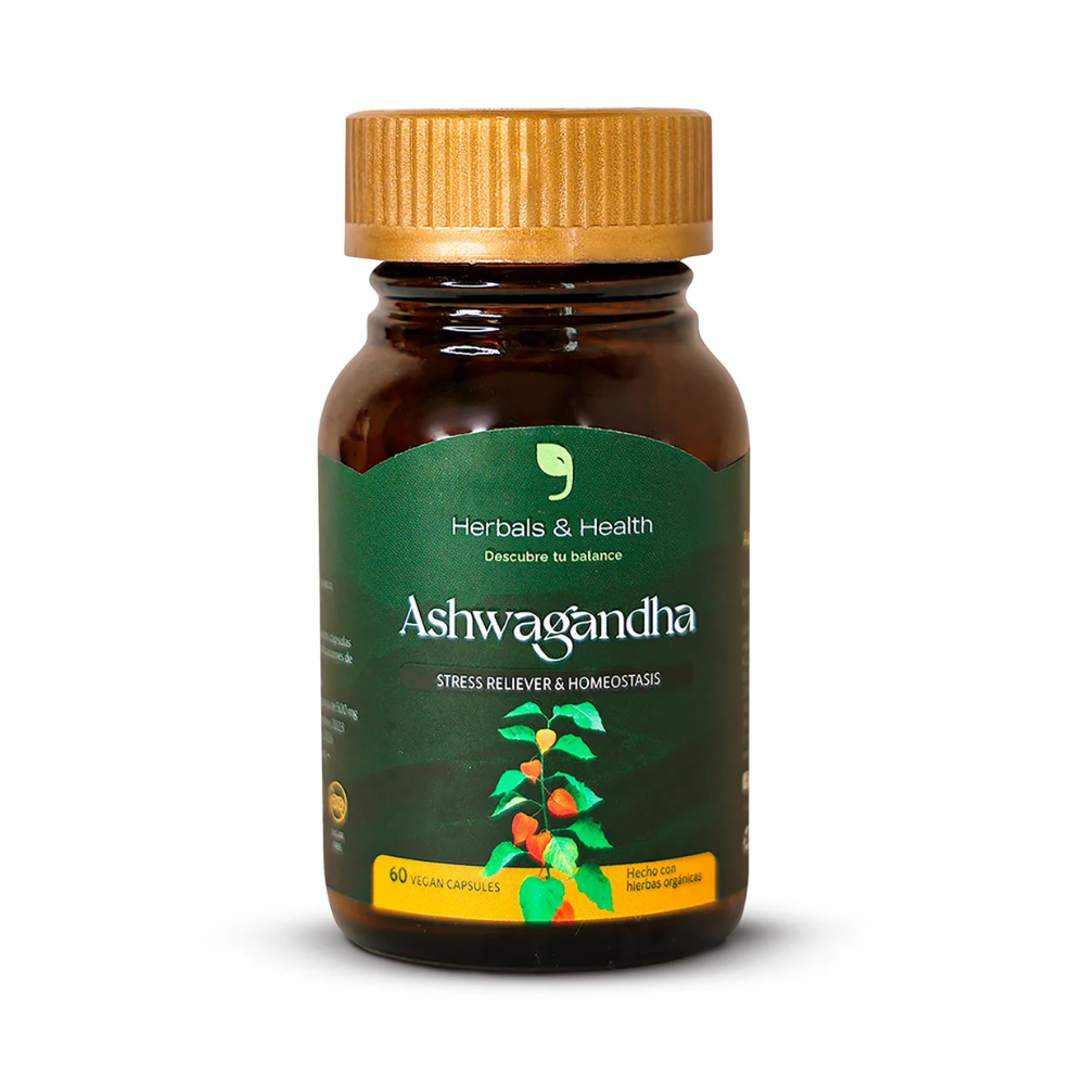 ASHWAGANDHA 60 CAPSULAS HERBALS & HEALTH