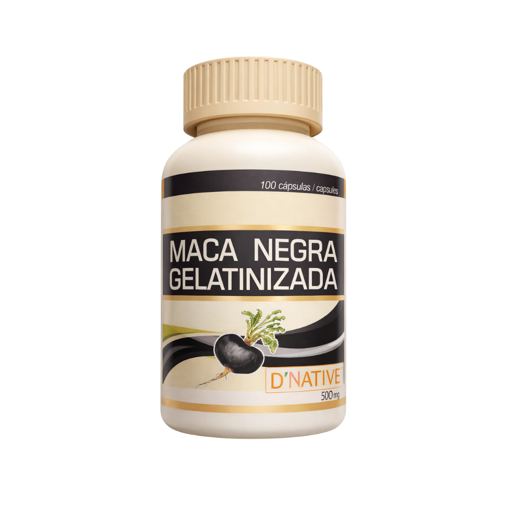 MACA NEGRA GELATINIZADA 100 CAPSULAS - D.NATIVE