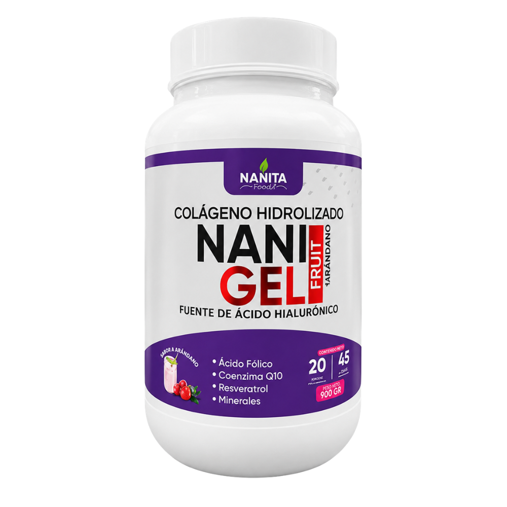 COLAGENO HIDROLIZADO  NANI GEL FRUIT POTE - 900 G  NANITA FOODS