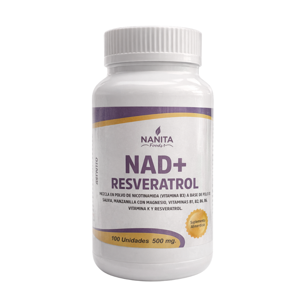 NAD + RESVERATROL 500MG NANITA FOODS