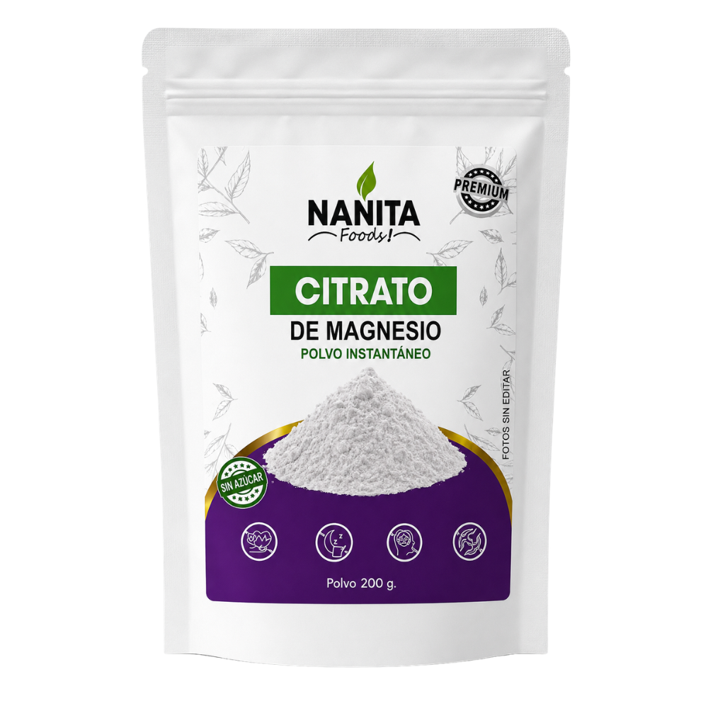 CITRATO DE MAGNESIO 200G - NANITA FOODS