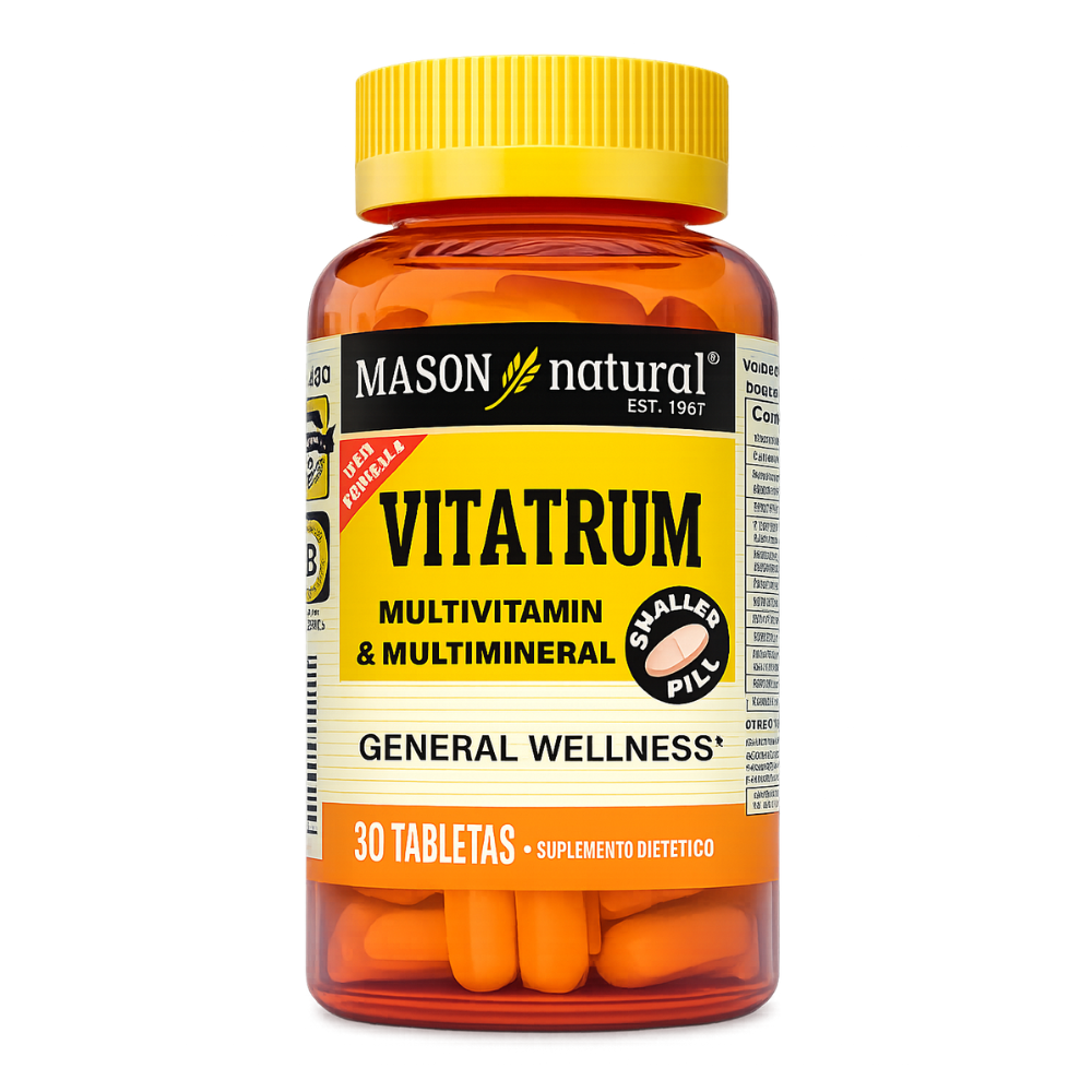 MULTIVITAMINICO VITATRUM DE 30 TABLETAS MASON NATURAL