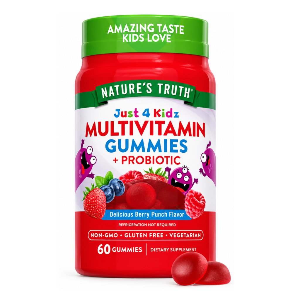 MULTIVITAMIN 60 GUMMIES PROBIOTIC KIDS NATURES TRUTH