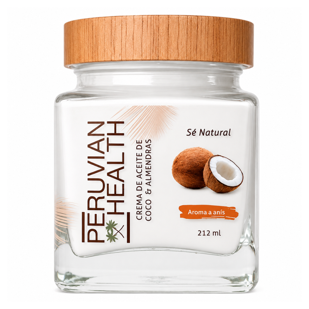 CREMA DE ACEITE DE COCO & ALMENDRA 212 ML - PERUVIAN HEALTH