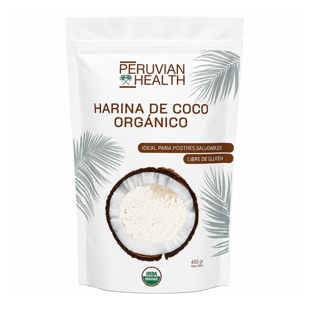 HARINA DE COCO ORGÁNICO 450G - PERUVIAN HEALTH