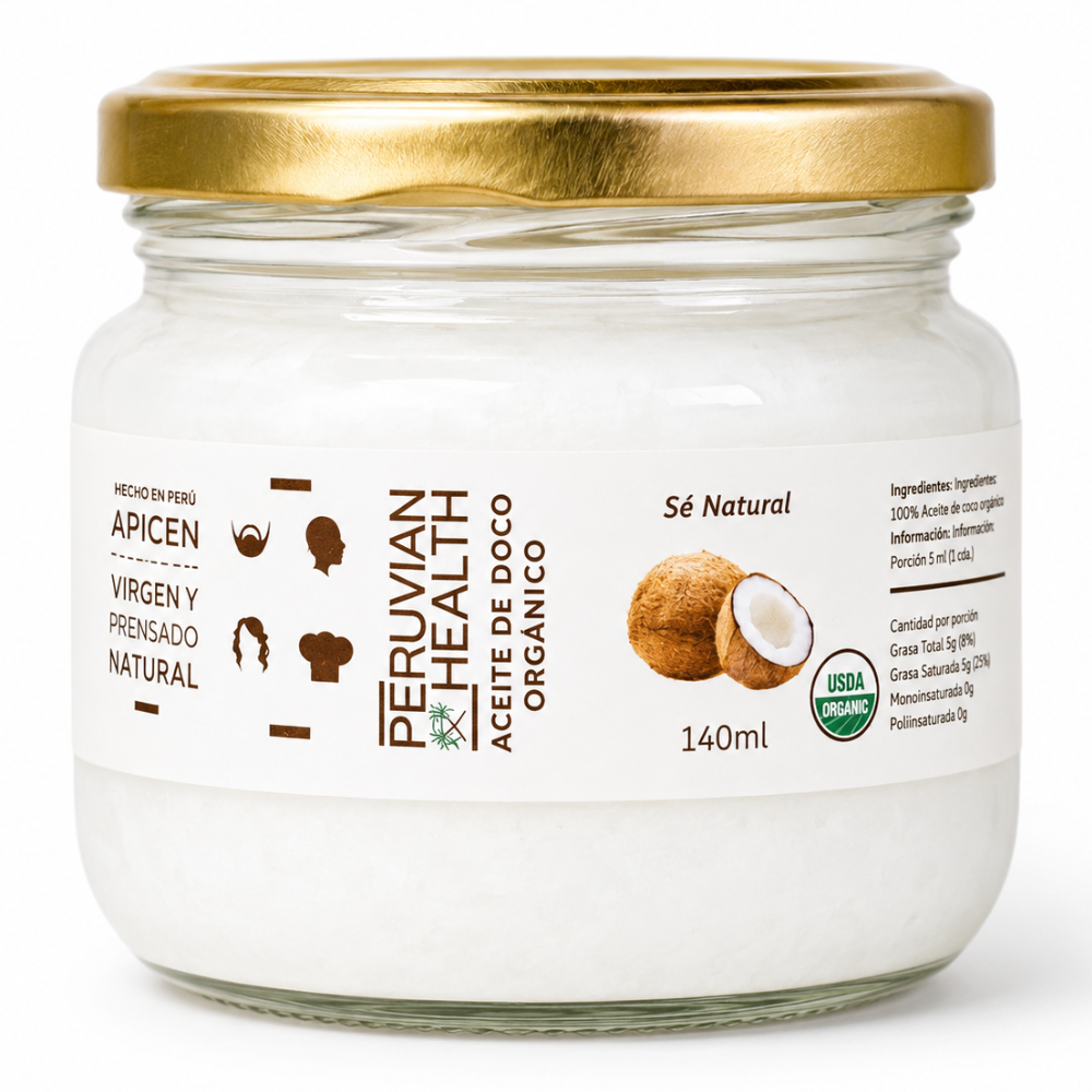 ACEITE DE COCO ORGÁNICO 120 ML - PERUVIAN HEALTH