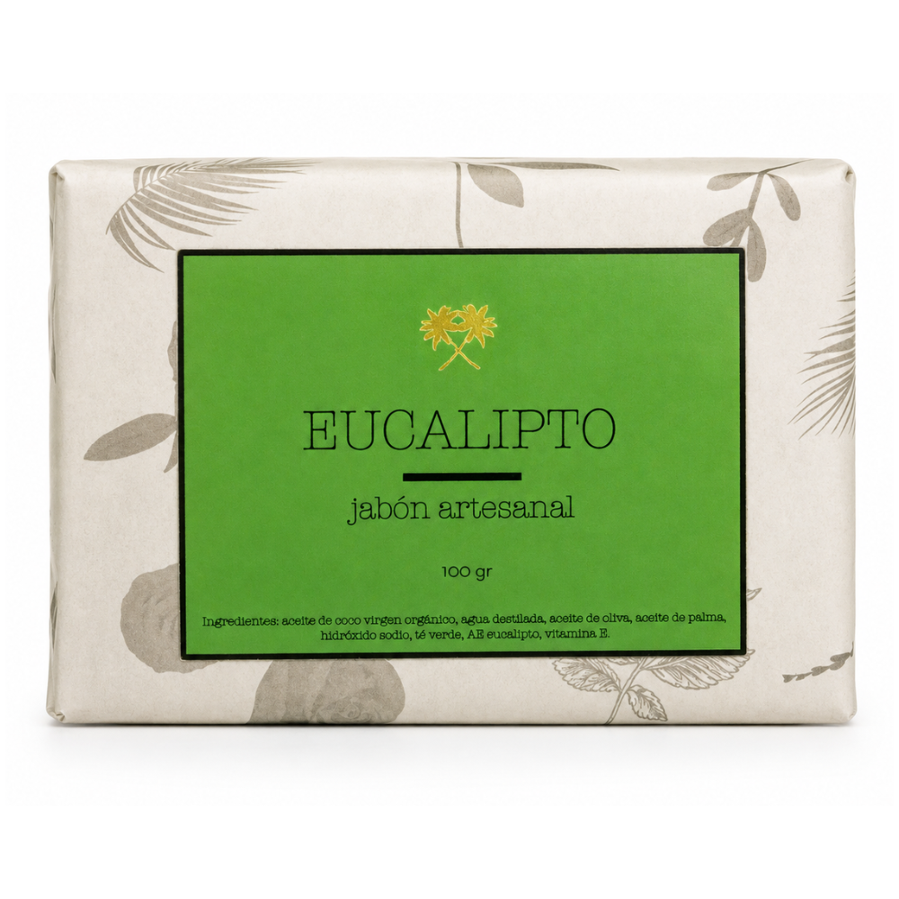 JABON ARTESANAL DE EUCALIPTO & TE VERDE 100 GR - PERUVIAN HEALTH