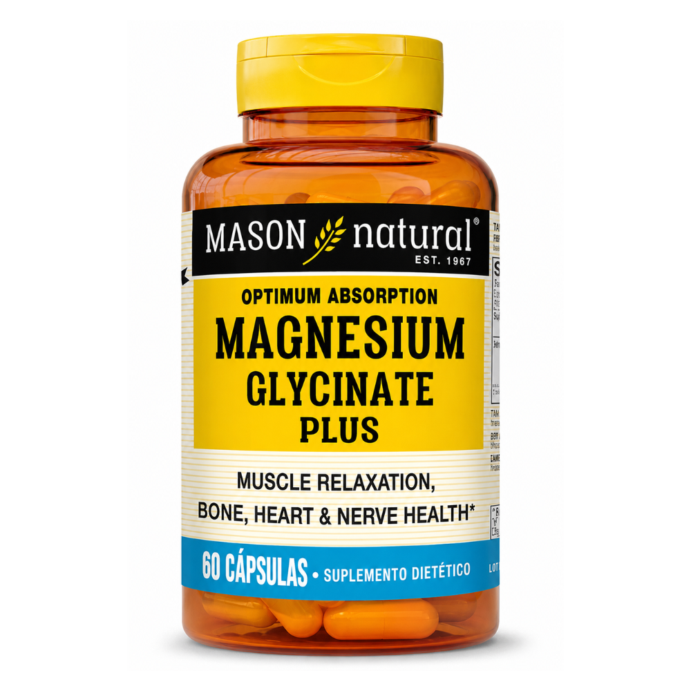 GLICINATO DE MAGNESIO PLUS (60 CAP)-MASON NATURAL