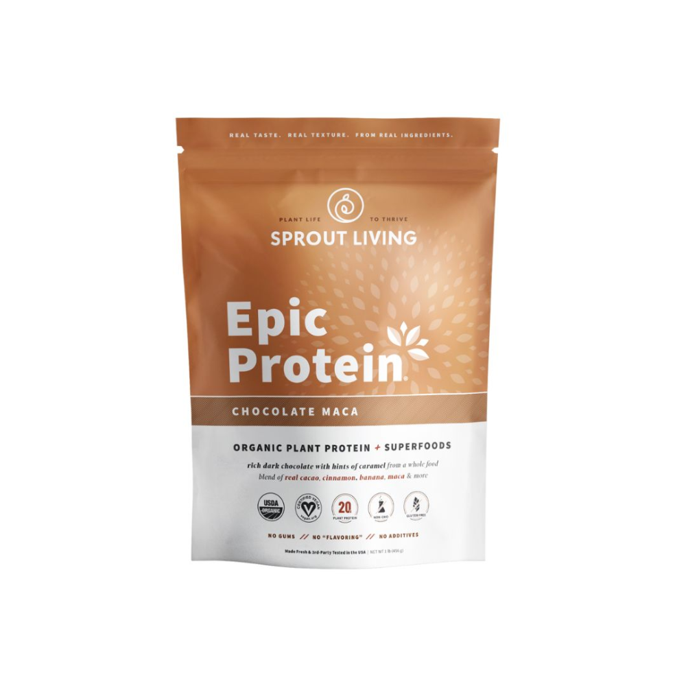 EPIC PROTEIN CHOCOLATE MACA 454GR-SPROUT LIVING
