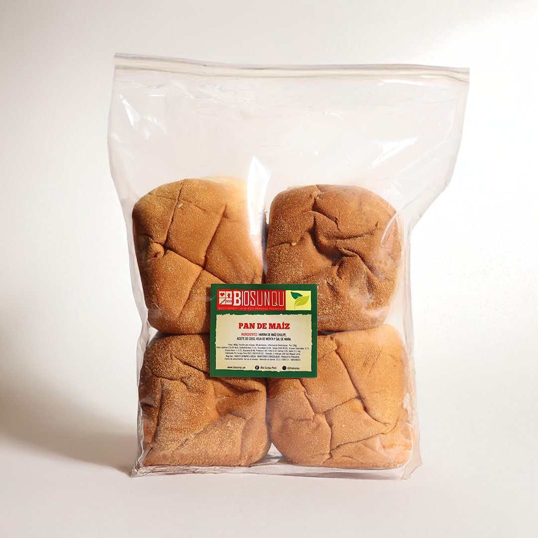 PAN DE MAIZ 8 UNIDADES - Biosunqu