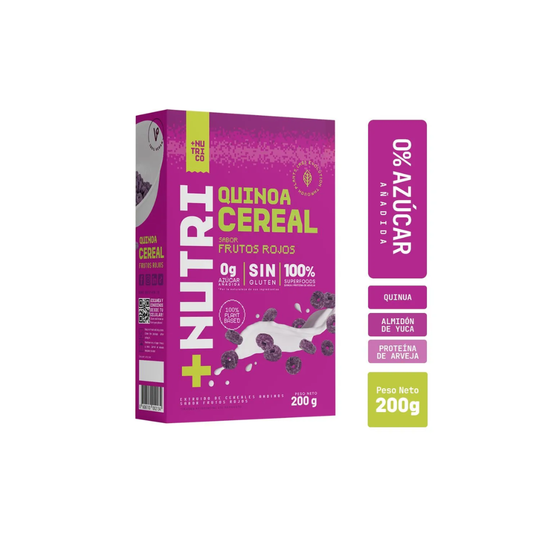 QUINOA CEREAL FRUTOS ROJOS CAJA 200GR-NUTRI-CO