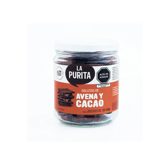 GALLETAS DE AVENA Y CACAO EN FRASCO - LA PURITA