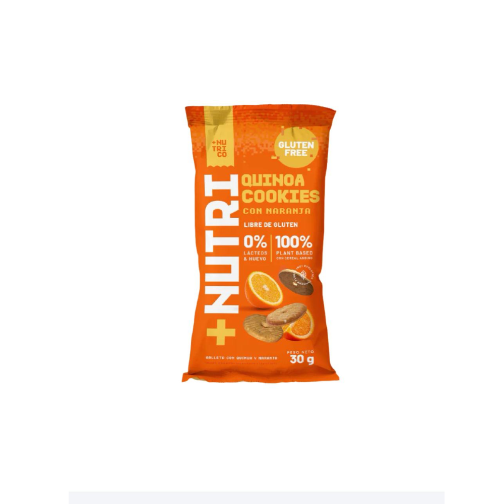 Gluten Free Cookies Naranja 30g.-NUTRI-CO