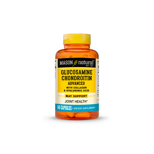 GLUCOSAMINE CHONDROITIN ADVANCED WITH COLLAGEN & HYALURONIC ACID -MASON NATURAL