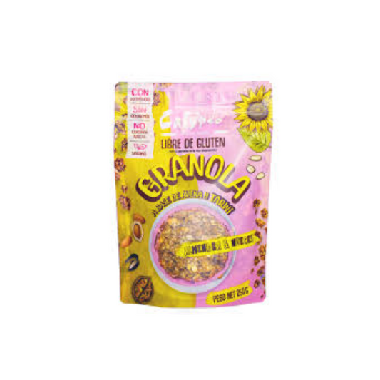 GRANOLA SIN GLUTEN TARWI Y FRUTOS SECOS 250G CALYPSO