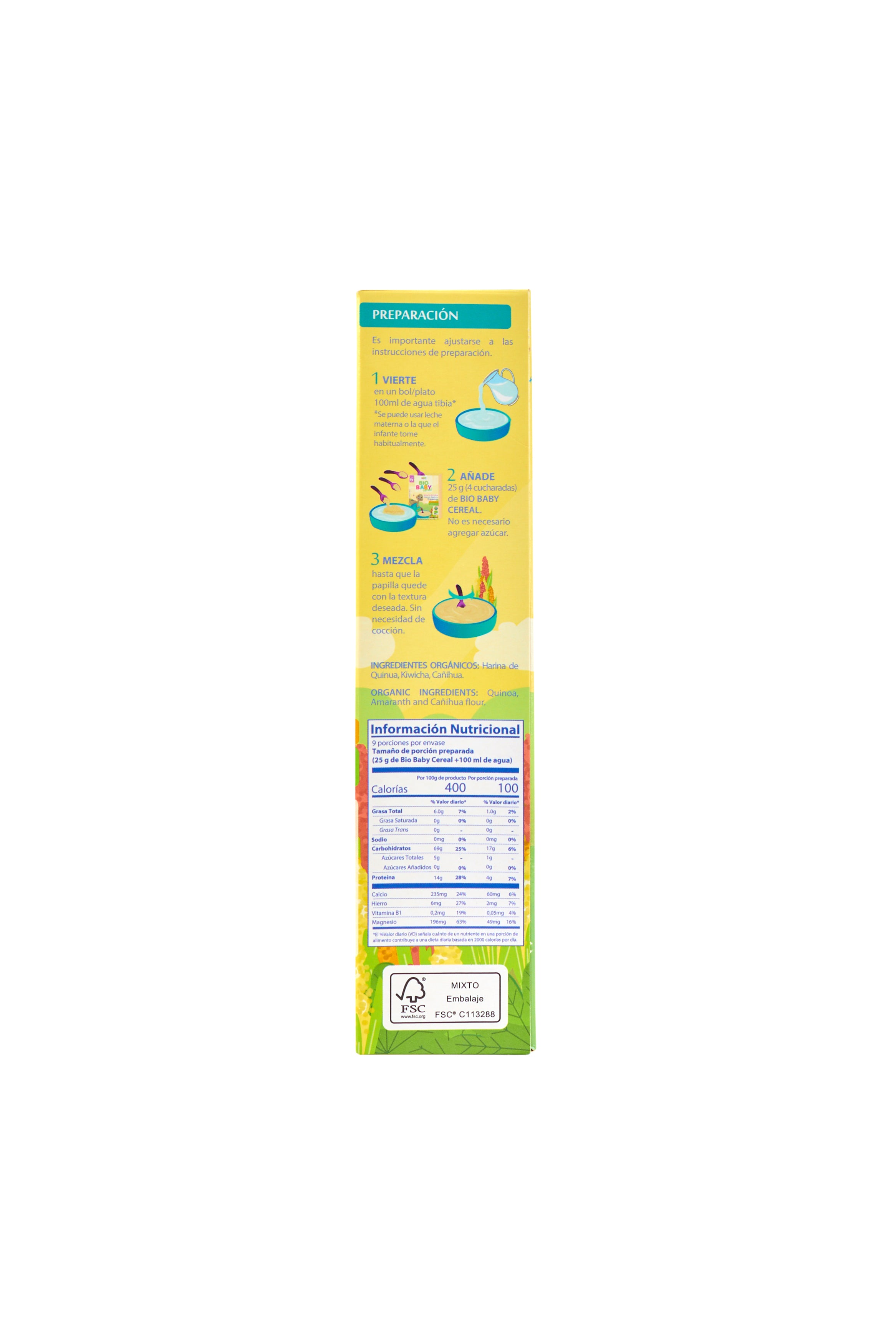Bio Baby Cereal Orgánico Granos Andinos-FAMILY GRAIN LOVE