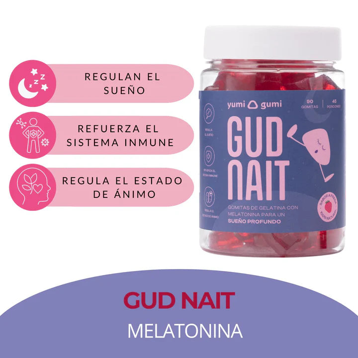 GUD NAIT 90 GOMITAS SIN GLUTEN YUMI GUMI